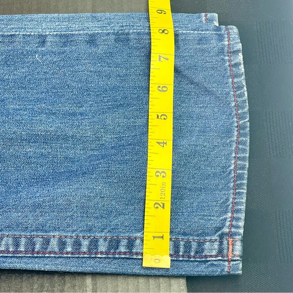 True Religion Classic Blue Jeans Ricky Straight Leg Size 32 - Picture 14 of 15